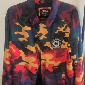 Zoo York Men's Vibrant Camo Bomber Jacket